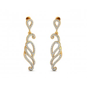 Alka Diamond Dangle Drop Earring