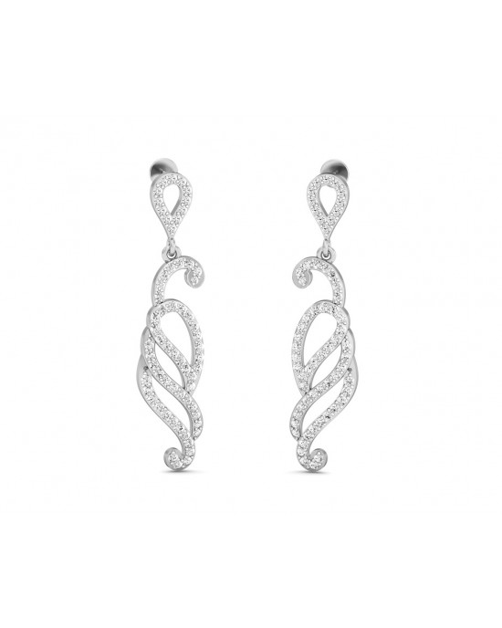 Alka Diamond Dangle Drop Earring