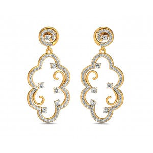 Anan Diamond Gold Danglers