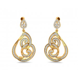 Deeta Round Brilliant Diamond Earrings