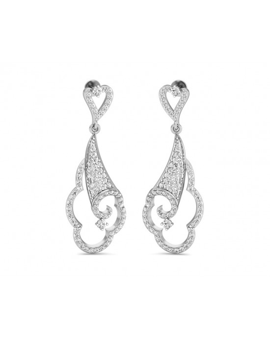 Devya Diamond Dangle Drop Earrings