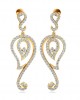 Paisley Diamond Earrings in Gold