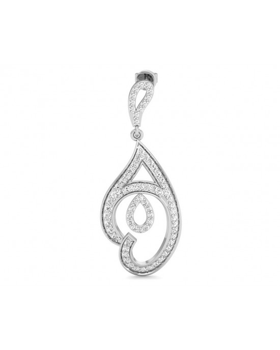 Tamira Long Diamond Earrings