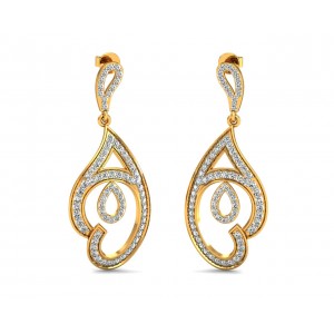 Tamira Long Diamond Earrings