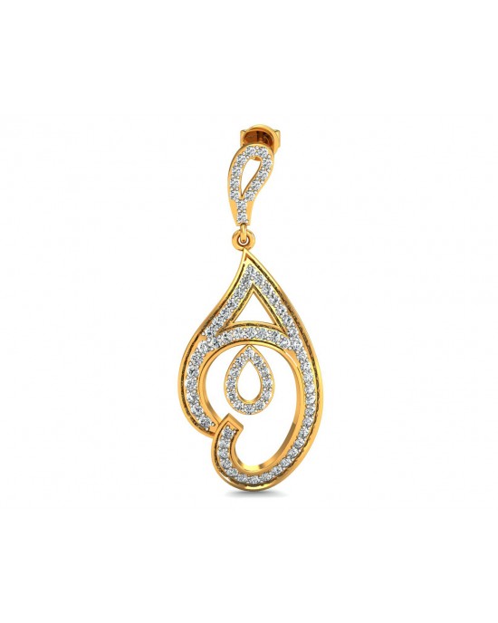 Tamira Long Diamond Earrings