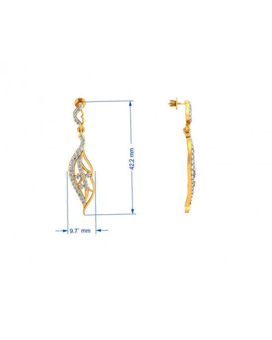 Narmin Long Diamond Earrings