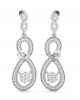 Infinity Dangle Drop Diamond Earrings