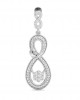 Infinity Dangle Drop Diamond Earrings