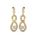 Infinity Dangle Drop Diamond Earrings