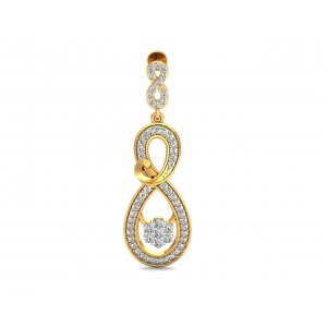 Infinity Dangle Drop Diamond Earrings