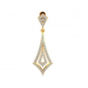 Sia Diamond Danglers In Gold