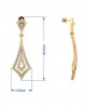 Sia Diamond Danglers In Gold