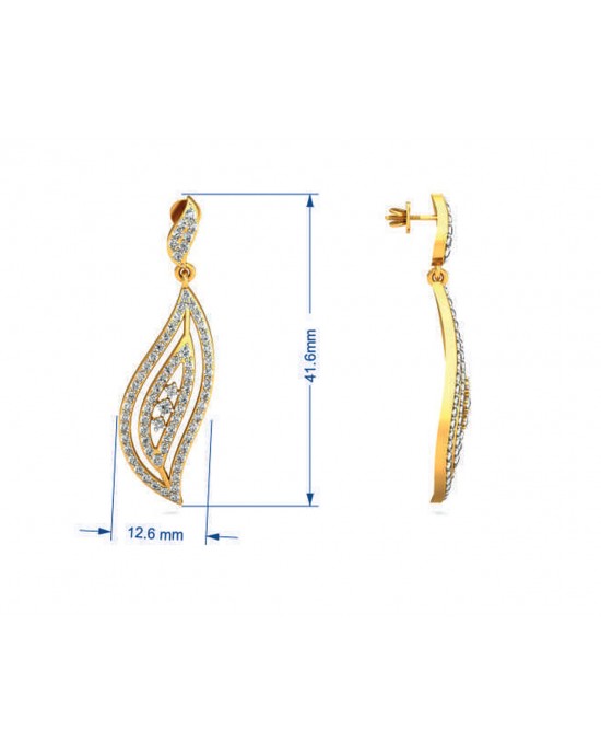 Dipti Diamond Dangle Earrings