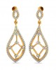 Rai Long Diamond Earrings in Gold