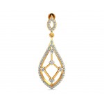Rai Long Diamond Earrings in Gold