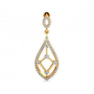 Rai Long Diamond Earrings in Gold