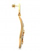 Rai Long Diamond Earrings in Gold