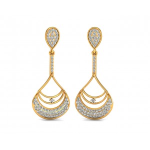 Trisha Round Brilliant Diamond Earrings