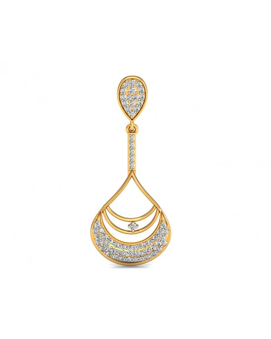 Trisha Round Brilliant Diamond Earrings