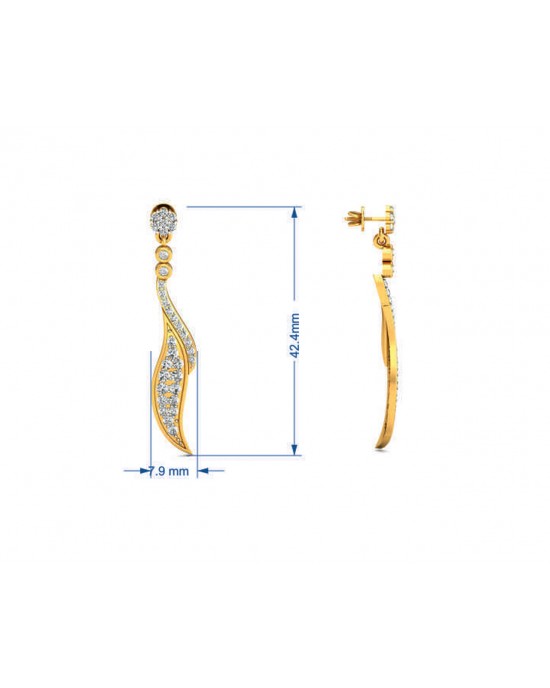 Fiamma Diamond Dangle Earrings