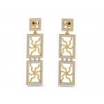 Kriti Long Diamond Earrings