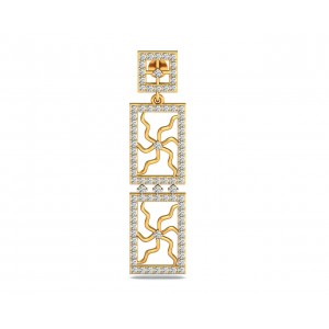 Kriti Long Diamond Earrings