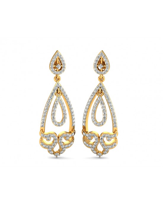 Ekvira Long Diamond Danglers