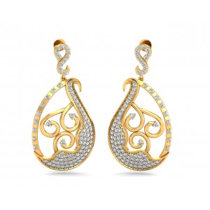 Eka Diamond Drop Earrings