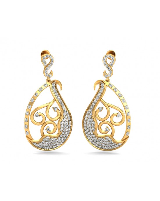 Diamond Samambaia Triple Drop Earrings - Underwoods Jewelers