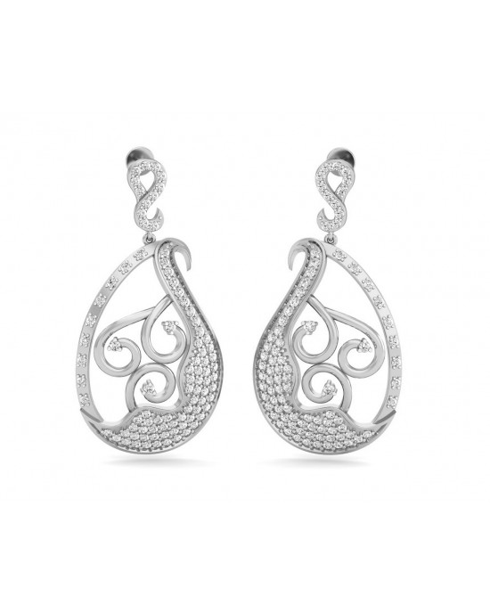 Eka Diamond Drop Earrings