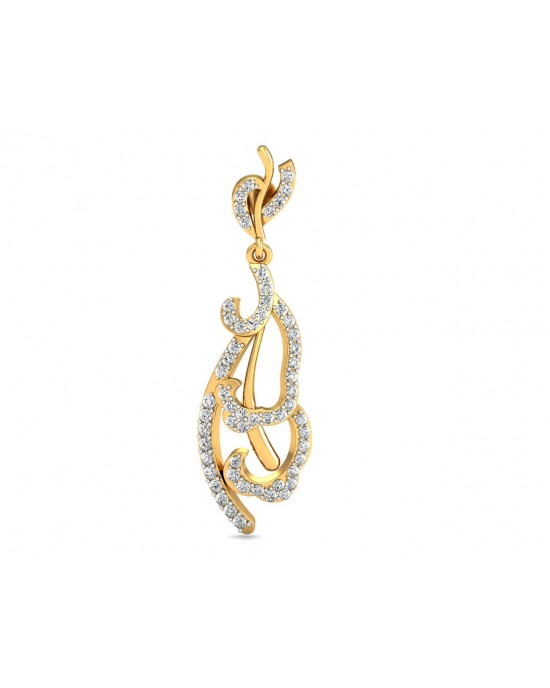 Abstract Designer Diamond Earrings