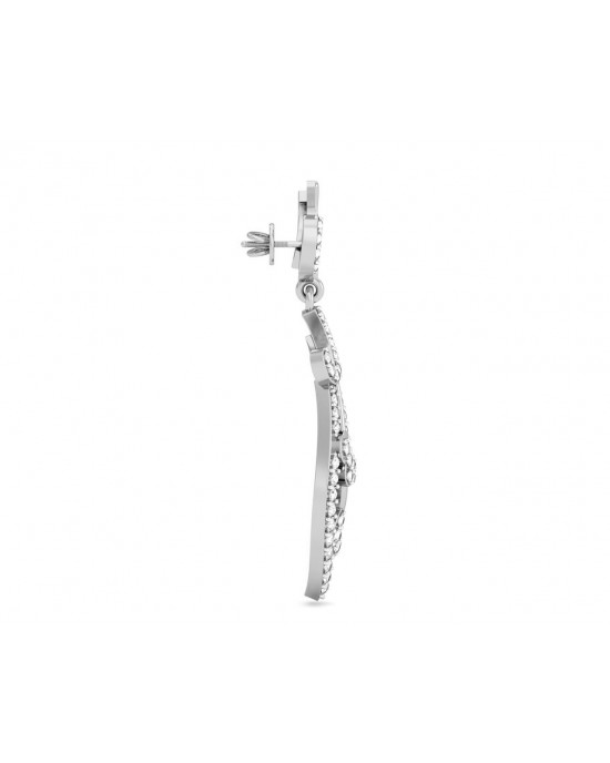 Abstract Designer Diamond Earrings