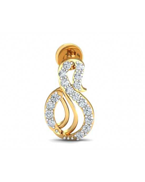 Swan Diamond Earrings