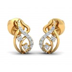 Deena Round Brilliant Cut Diamond Earrings