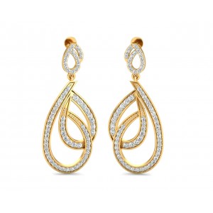 Gayle Long Diamond Earrings