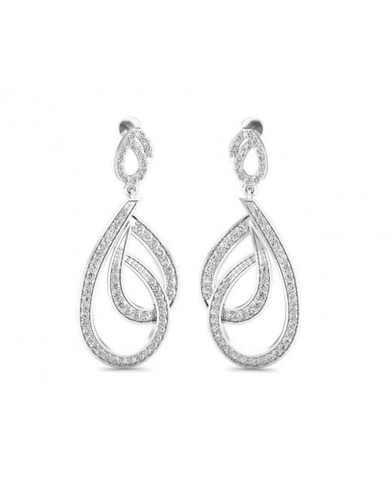 Gayle Long Diamond Earrings