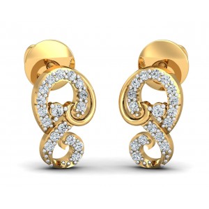 Freya Round Brilliant Diamond Earrings