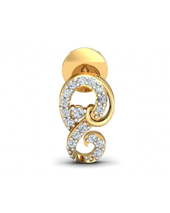 Freya Round Brilliant Diamond Earrings