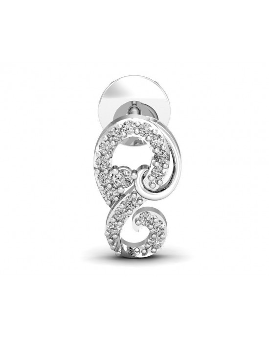 Freya Round Brilliant Diamond Earrings