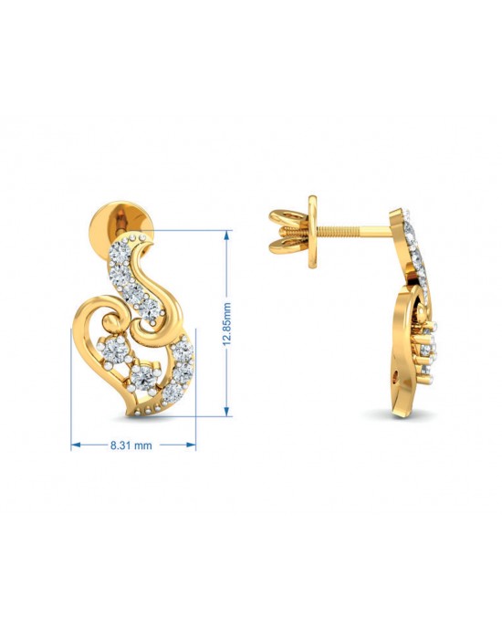 Gini Brilliant Cut Diamond Earrings