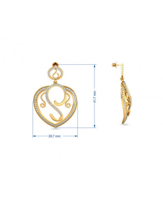 Jarn Gold Diamond Earrings