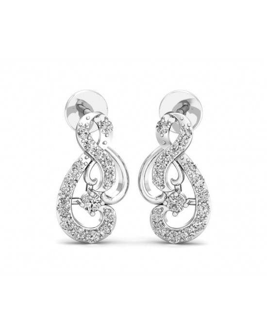 Deiva Round Brilliant Diamond Earrings