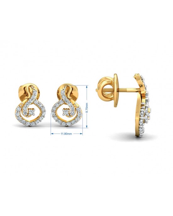 Lea Diamond Eartops