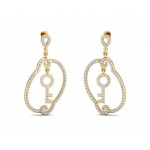 Key To My Heart Long Earrings