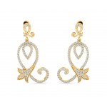 Cady Brilliant Diamond Earrings in Gold