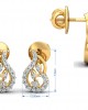 Gail Round Brilliant Diamond Earrings