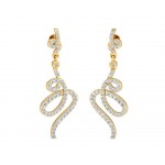 Fatina Long Diamond Danglers