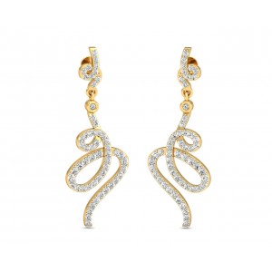 Fatina Long Diamond Danglers