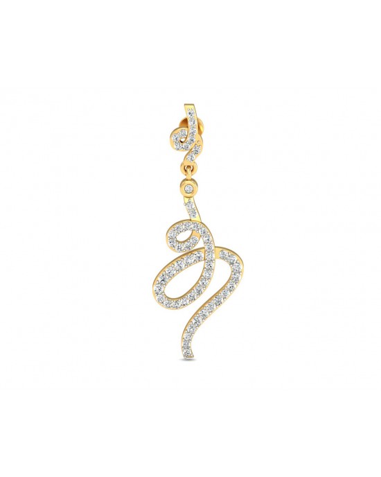 Fatina Long Diamond Danglers