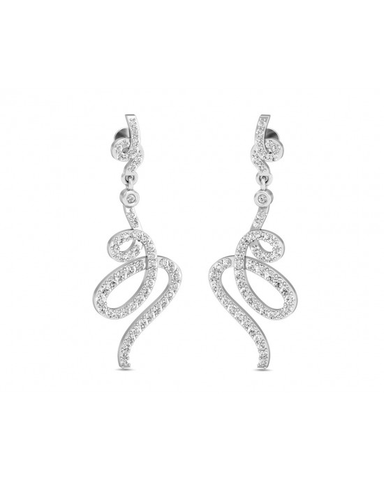 Fatina Long Diamond Danglers